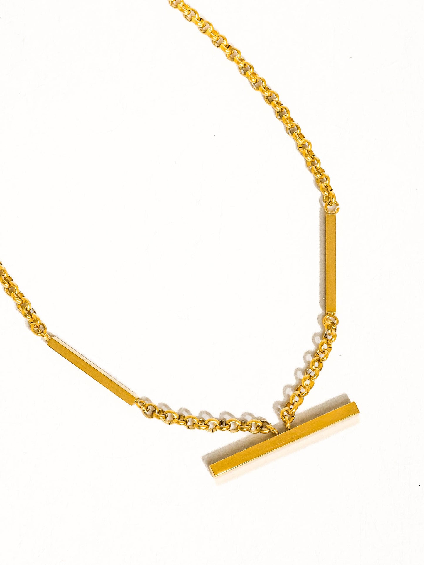 Eli 18K Gold Non-Tarnish Flat Chain Choker