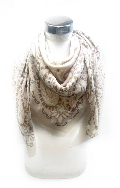 Pre-order Renee Large square scarf bandana pattern