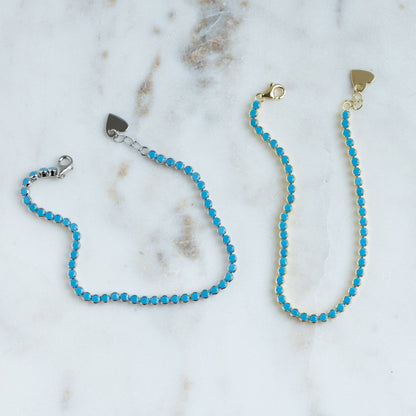 Turquoise Tennis Bracelet