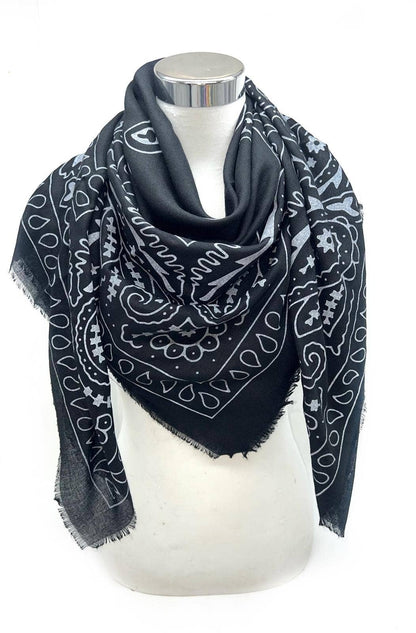 Pre-order Renee Large square scarf bandana pattern