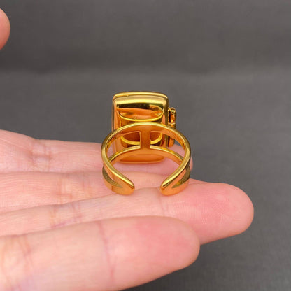 Clover Locket 18K Gold Plated